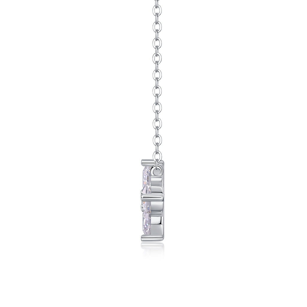 Four leaf Clover - Moissanite Pendant Necklace | Round Brilliant Cut S925 Sterling Silver