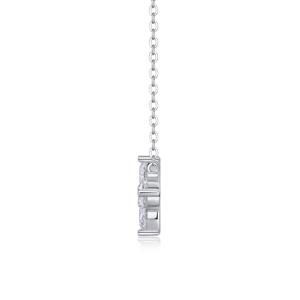 Four leaf Clover - Moissanite Pendant Necklace | Round Brilliant Cut S925 Sterling Silver