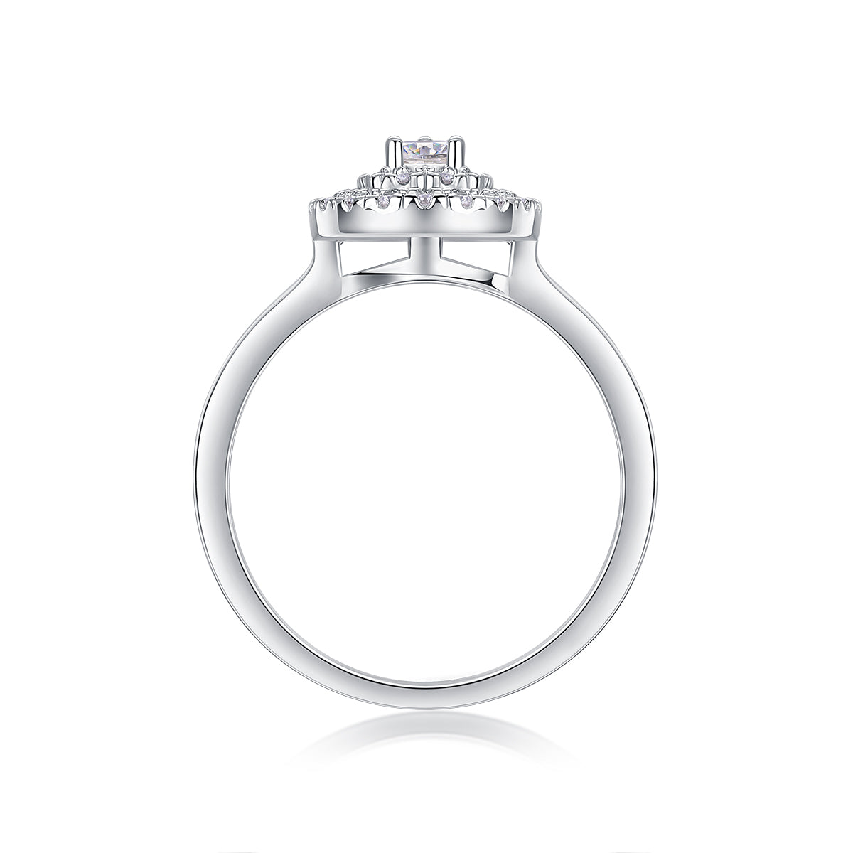 Round cut Moissanite stone