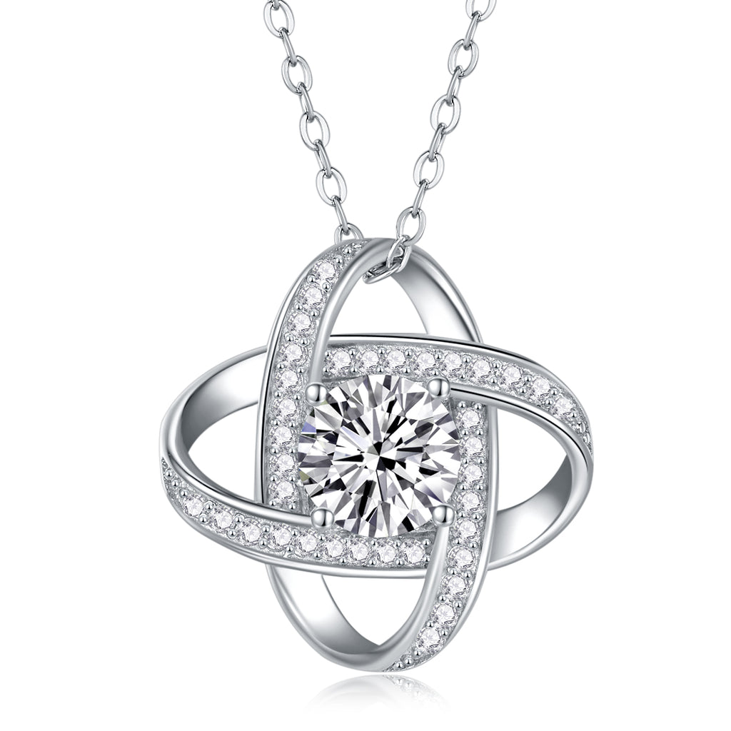 Atomic Orbit Moissanite | Round Brilliant Cut S925 Sterling Silver