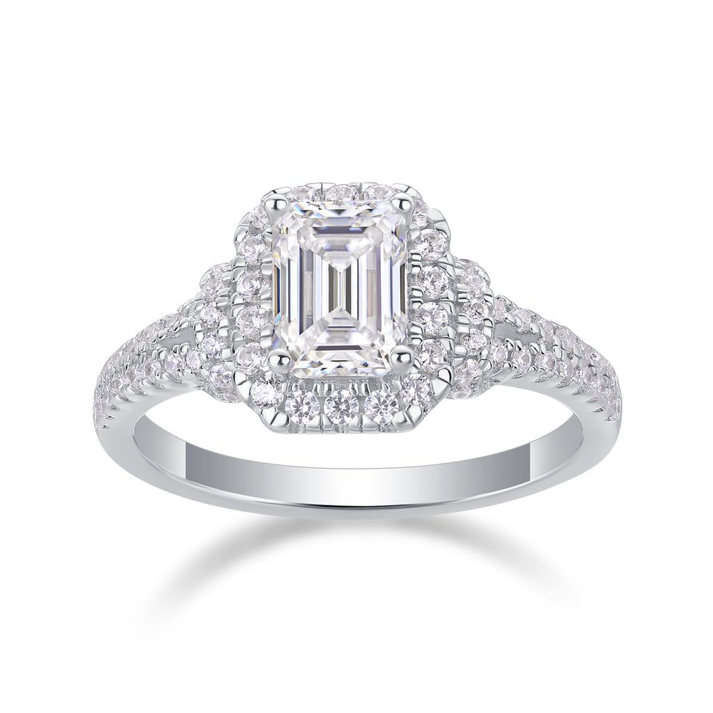 Emerald Cut | Moissanite Ring