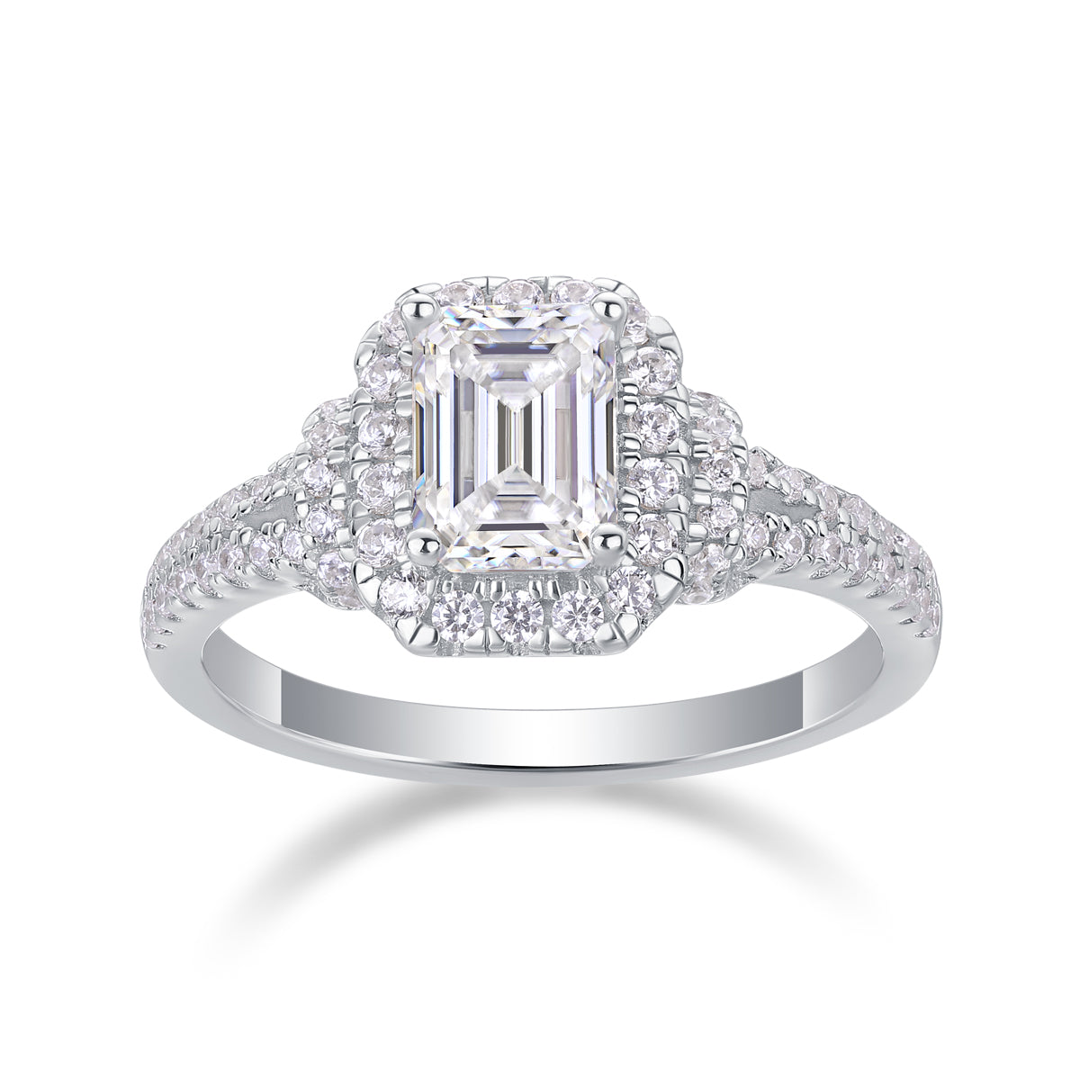 Emerald Cut | Moissanite Ring