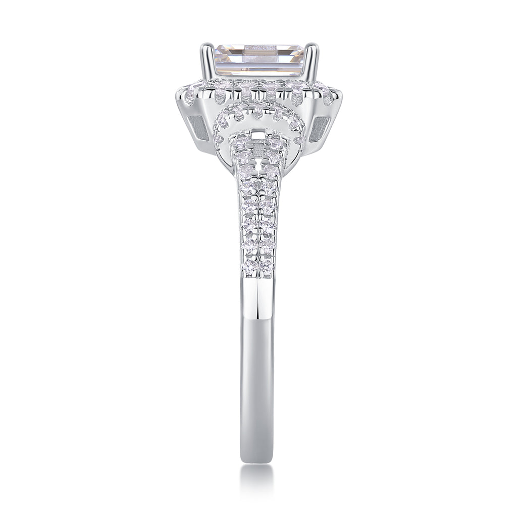 Emerald Cut | Moissanite Ring