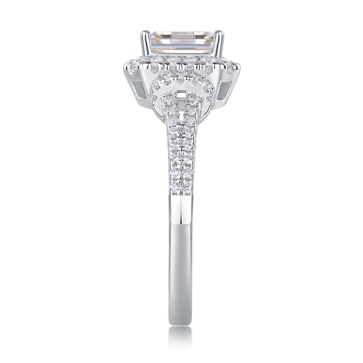 Emerald Cut | Moissanite Ring