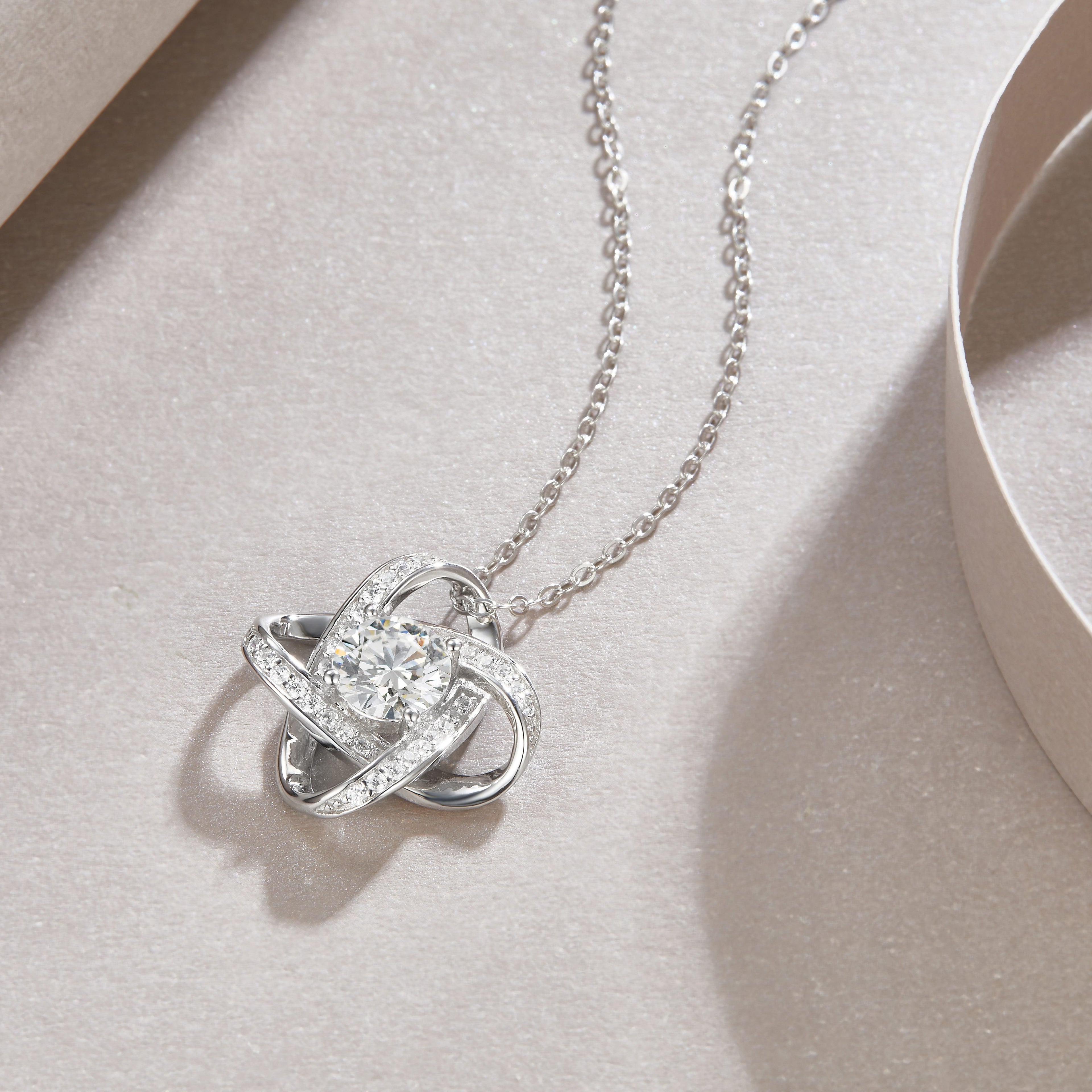 Atomic Orbit Moissanite | Round Brilliant Cut S925 Sterling Silver
