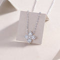 Four leaf Clover - Moissanite Pendant Necklace | Round Brilliant Cut S925 Sterling Silver