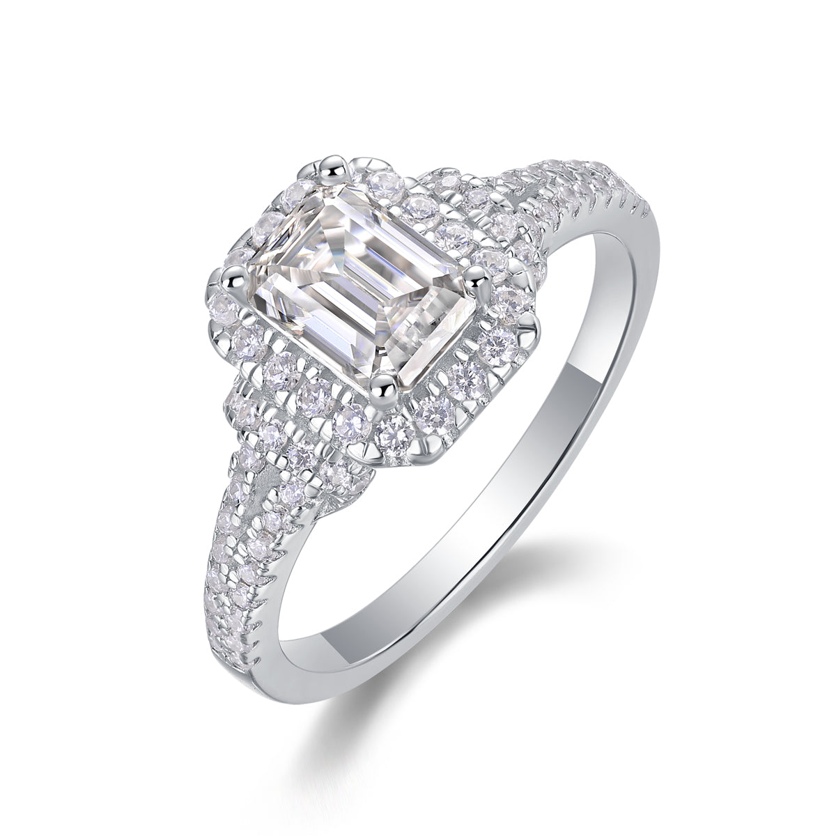 Emerald Cut | Moissanite Ring
